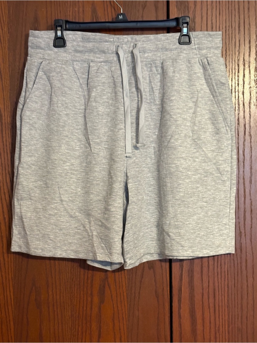 HALARA Light Gray Athletic Drawstring Shorts